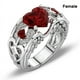 thumbnail image 4 of Heart-Shaped Stainless Steel Couples Rings for Men and Women - Perfect for Engagement and Wedding Bands, 4 of 4