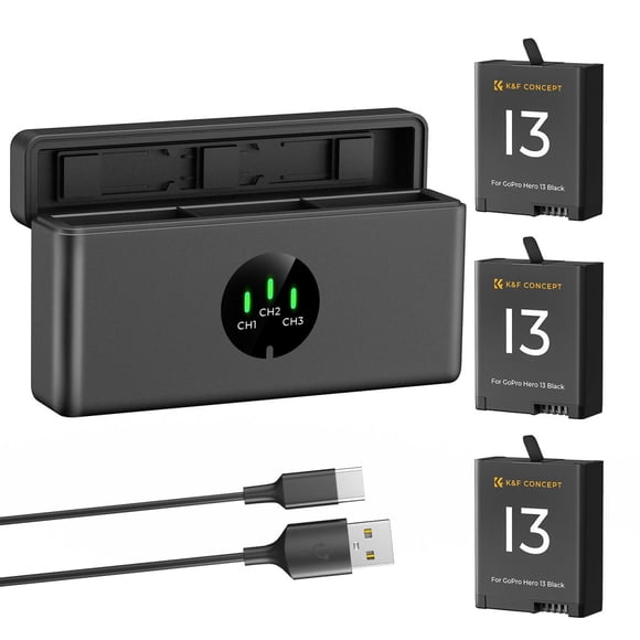Kit 3 Baterías + Cargador Triple o Para Gopro 13