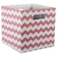 thumbnail image 1 of Cubo organizador grande DII con chevrón rosa 33x33x33 cm, 1 of 9