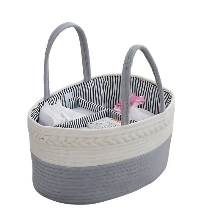 Crusec - Cesto Organizador Hogar O Picnic Familiar Tejido