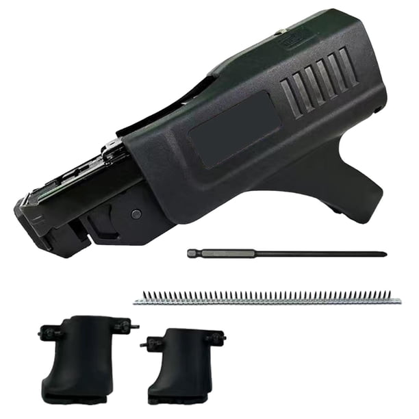Destornillador eléctrico, adaptador de taladro, cadena, juego de clavos, carga de taladro a tornillo, de fijación de cadena de taladro eléctrico p Negro