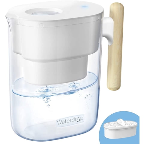 Filtro De Agua Pitcher Waterdrop Chubby, 10 Tazas, 200 Ml, Blanco