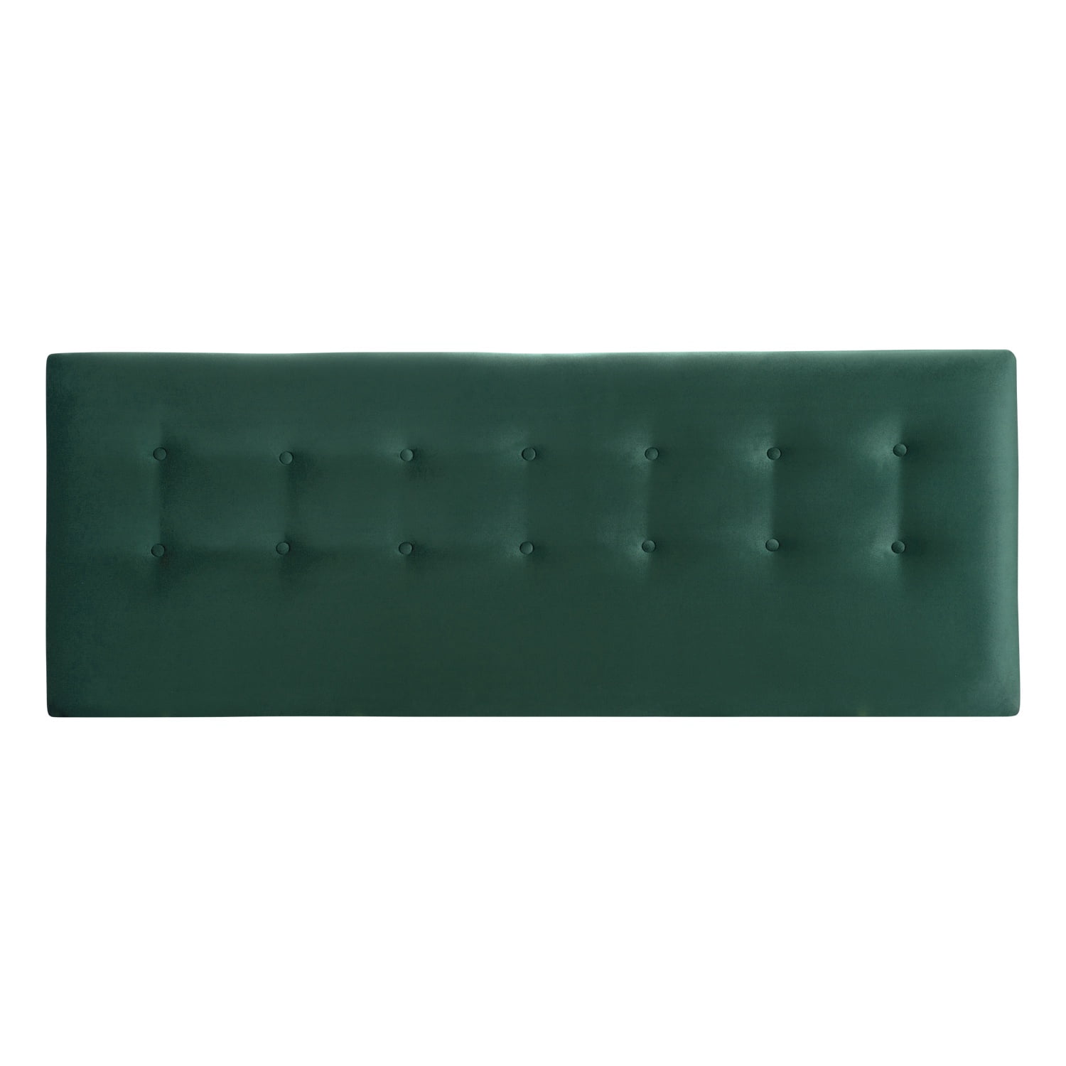 Bodevir - Respaldo Botone Felpa King Verde Botella