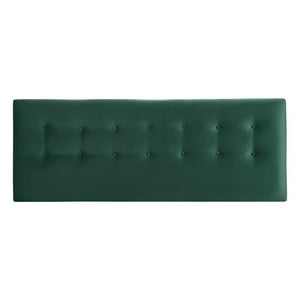 Bodevir - Respaldo Botone Felpa King Verde Botella