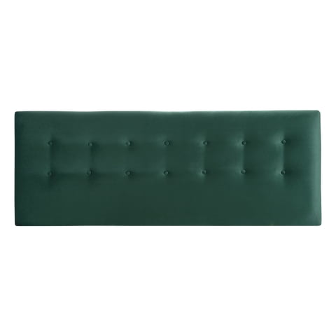 Bodevir - Respaldo Botone Felpa 1.5 Plaza Verde Botella