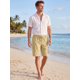 thumbnail image 2 of INSPIRE CHIC Pantalones Cortos Cargo de Hombre Casuales y Ligeros con Cintura Elástica y Cordón, Múltiples Bolsillos, Talla S, Caqui, 2 of 5