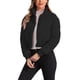 thumbnail image 4 of INSPIRE CHIC Chaqueta Acolchada Recortada para Mujer de Invierno con Cuello Alto, Abrigo Bomber Acolchado con Cremallera y Botones en el Frente L Negro, 4 of 6