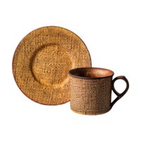 Bothyi - Taza De Café De Cerámica Con Taza De Té De Platillo Para El Té De La Tarde De La Cocina Familia 130 Ml