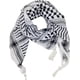 thumbnail image 3 of Bufanda árabe táctica de algodón Shemagh para el desierto, keffiyeh, para la cabeza y el cuello, color negro y blanco, talla grande, 3 of 4