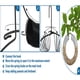 thumbnail image 3 of Alimentador de corona negro de maní entero para ardillas y Jays azules, Alimentador de aves colgantes redondo para alimentar aves y ardillas, 16" L x 12" W, negro, 3 of 3