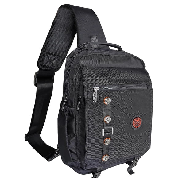 Bolso bandolera grande para portátil Kawei Knight, color negro