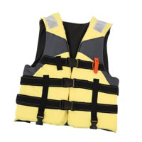 Magideal - Chaleco Salvavidas Para Adultos, Traje De Supervivencia Portátil Para Hacer Esnórquel A La Deriva Al Aire Libre, Color Amarillo