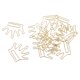 thumbnail image 1 of 12x oro lindo clip de papel marcador de metal fuente de oficina niños 3.5x3cm corona, 1 of 5