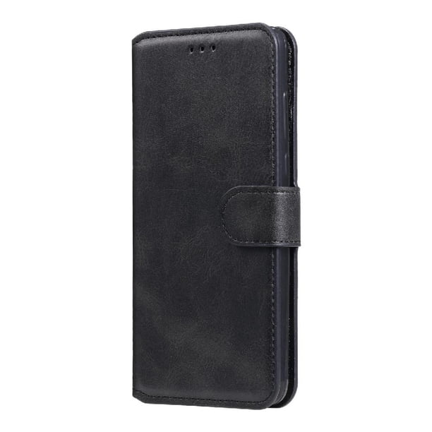 Funda Billetera para Realme C20 con Porta Tarjetas y Soporte Ajustable Negro