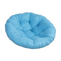 Ioensy - Cojín De Asiento Acolchado Redondo De 50 Cm, Cojín Para Silla Con Forma De Huevo, Accesorio Para Habitaciones Familiares, Color Azul Cielo