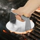 thumbnail image 2 of Prensa para hamburguesas Smash - Imprescindible para parrilla, de acero inoxidable, antiadherente, para hacer hamburguesas en plancha plana y barbacoa, herramienta de cocina redonda de 5.5", 2 of 8