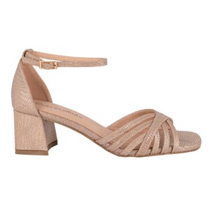 Sandalia De Vestir Pilar Dorado Alquimia