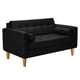 thumbnail image 2 of Sofa Retro 2C Felpa 04 Negro, 2 of 6