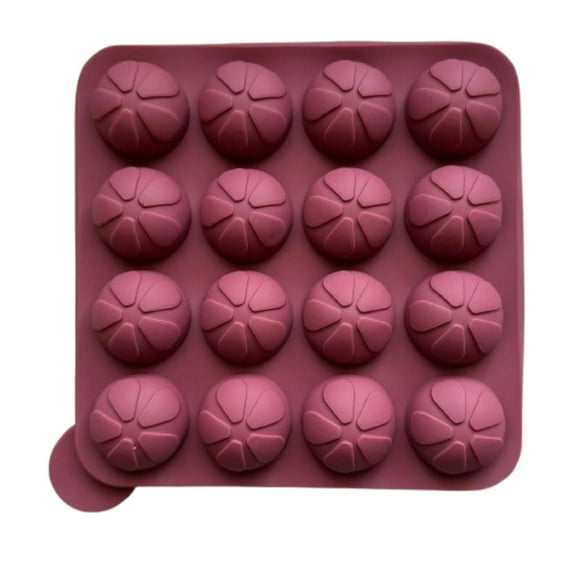 Molde Silicona Para 16 Cake Pop Diseño Flor 18x22,5cm