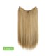 thumbnail image 1 of Xiao Hua Extensiones de cabello liso de una sola pieza, peluca de 56 cm de largo con diseño de hilo invisible, apta para cabello rizado o liso, peluca multifuncional para peinar, Estilo-01, 1 pieza., 1 of 3