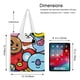 thumbnail image 5 of BT21 Bolso de tela con estampado de lienzo para mujer, bolsa de compras reutilizable y estética, con cremallera interior, regalo para mujer,40*40cm., 5 of 6