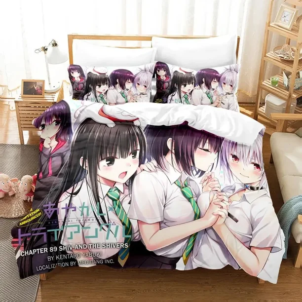 Ayakashi Triangle Bedding Set Duvet Cover Bed Set Quilt Cover Pillowcase Comforter Boys Adult Bedding Set Bed Sheets