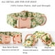 thumbnail image 3 of Collar de pajarita para perro, con diseño floral, ajustable y suave para gatos pequeños, medianos y grandes. Bonitos estampados de margaritas, cómodo collar de algodón con hebilla de metal, regalo dur, 3 of 6
