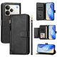 thumbnail image 5 of FOXDOCK Funda Tipo Cartera para Tecno Camon 15 Cuero PU con Cremallera y Correa de Muñeca, Ranuras para Tarjetas, Soporte Plegable, Cierre Magnético, 5 of 5