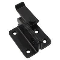 Magideal - Pestillo Abatible Pestillo De Puerta Pestillo De Perno De Puerta Corredera, Pestillo De Cerradura De Puerta Resistente Para Jaula De Mascotas, Garaje, Negro L Derecho Abierto