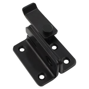 Magideal - Pestillo Abatible Pestillo De Puerta Pestillo De Perno De Puerta Corredera, Pestillo De Cerradura De Puerta Resistente Para Jaula De Mascotas, Garaje, Negro L Derecho Abierto