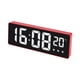 thumbnail image 3 of Reloj Despertador Digital Pantalla de Temperatura de Gran Número Brillo Ajustable Luz Nocturna Pantalla LED para Viajes en Casa Dormitorio Interior Es rojo, 3 of 5
