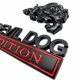 thumbnail image 5 of Emblema para coche WULIDE Devil Dog Bulldog negro/rojo, 5 of 9