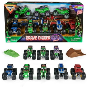 40 Aniversario De Toy Monster Jam Grave Digger, Paquete De 8 Unidades, 1:64