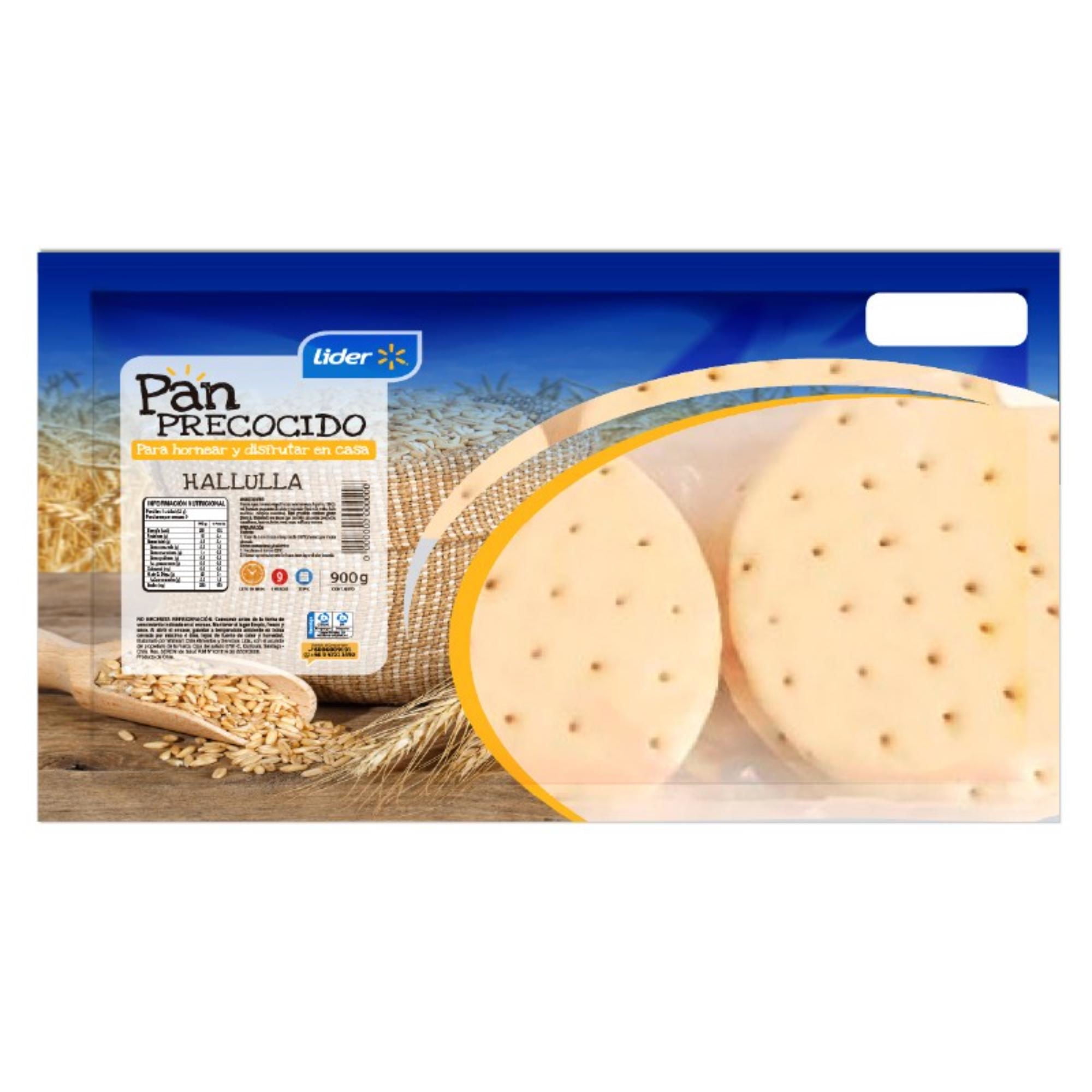 Pan Precocido O Hallulla Atm 9 Un 900 g Lider