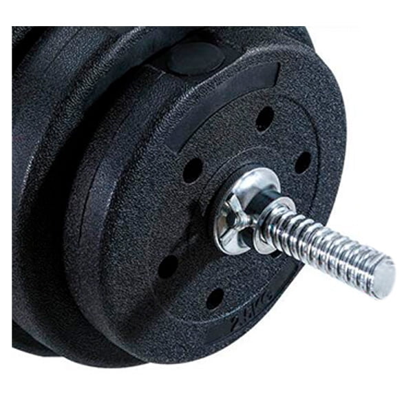 Set Discos Pesas ScSPORTS - 27.5kg, Discos Cemento Recubiertos Plástico, Agujero 31mm