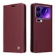 thumbnail image 1 of Funda Billetera de Cuero para Xiaomi 17 Pro Max con Tarjetero y Soporte - Tapa Magnética Rojo, 1 of 5