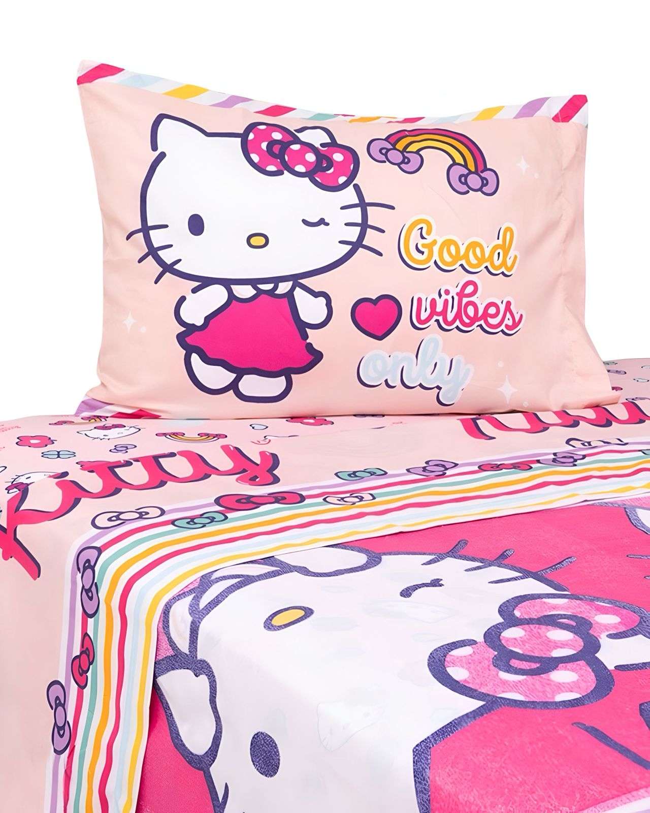 Sabanas Infantil Hello Kitty Plaza Y Media Mashini