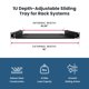thumbnail image 4 of Bandeja para Rack Penn Elcom 1U 38 cm Negra, capacidad 19 kg, 4 of 6