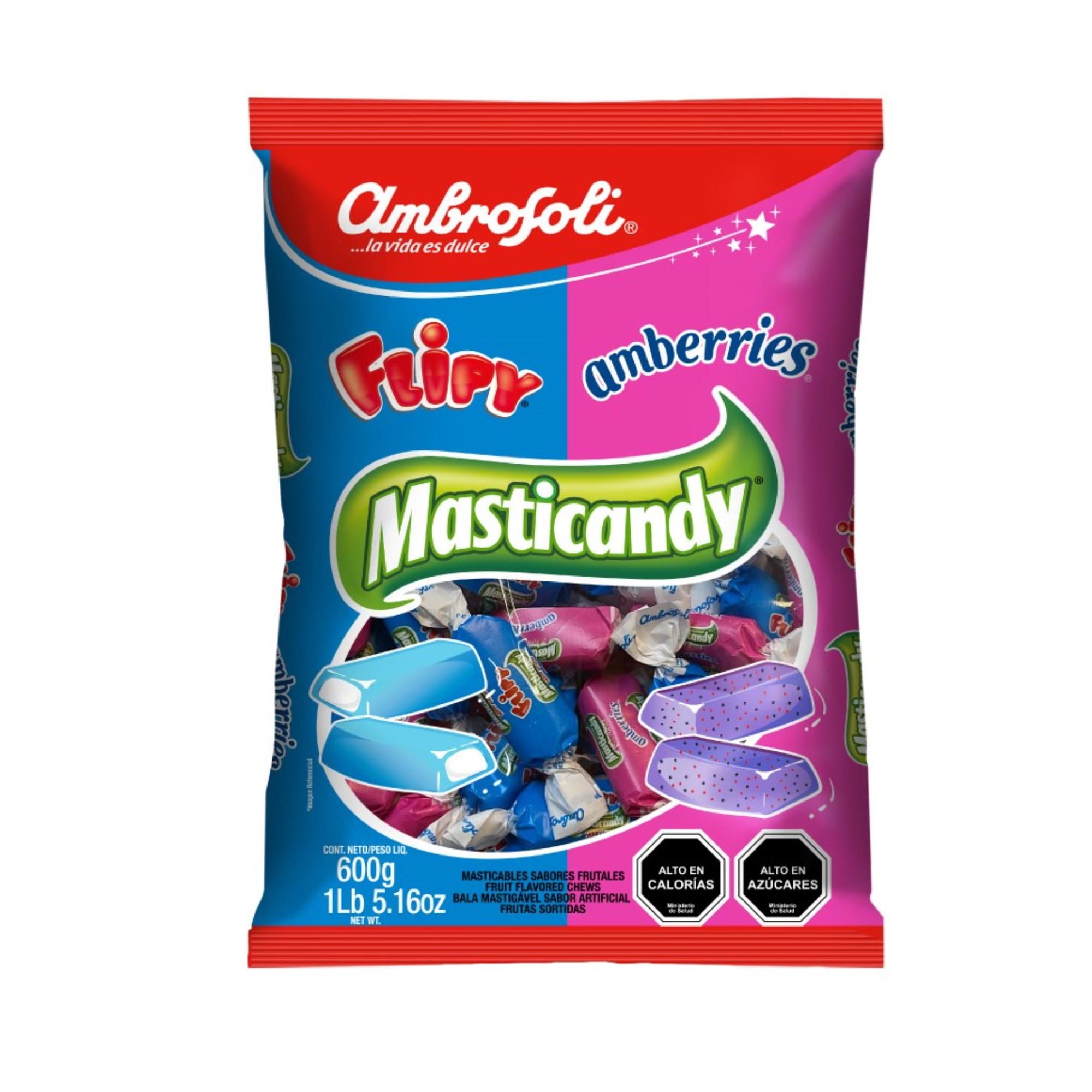Masticandy Flipy Amberries 600 g Ambrosoli