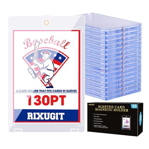 Portacartas magnéticos RIXUGIT de 25 unidades con funda, 130PT