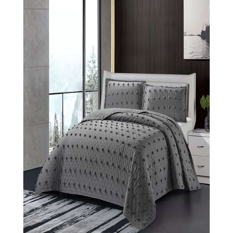 Tengfei - Cobertor Colcha Quilt Tufting De Lujo Suave 2 Plazas