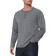 thumbnail image 5 of INSPIRE CHIC Camisetas Henley de Manga Larga para Hombre con Botones, Camisa Casual de Negocios 2XL Gris, 5 of 6