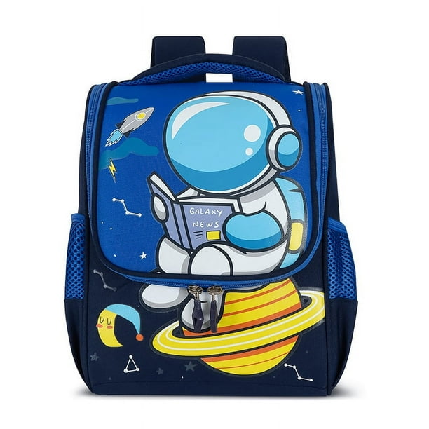 Boys And Girls Cartoon Cute Space Backpack, Lightweight Kindergarten Backpack School Bag