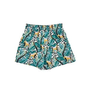 Samia - Short De Natacion Secado Rapido Mujer Estampado Amarillo L
