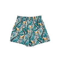 Samia - Short De Natacion Secado Rapido Mujer Estampado Amarillo L