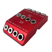 Ioensy - Guía De Orificios De Perforación Plantilla De Orificios De Espigas Tornillo De Bolsillo Localizador De Plantillas Kit De Perforación Rojo