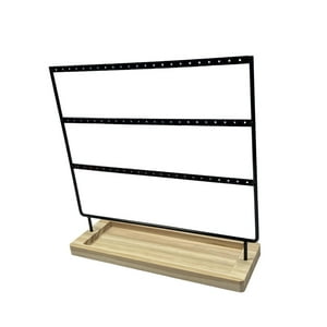 Genérico - Estante De Almacenamiento De Joyas, Soporte Para Pendientes De Regalo, Tocador, Decoración Del Hogar, Mostrador, Negro