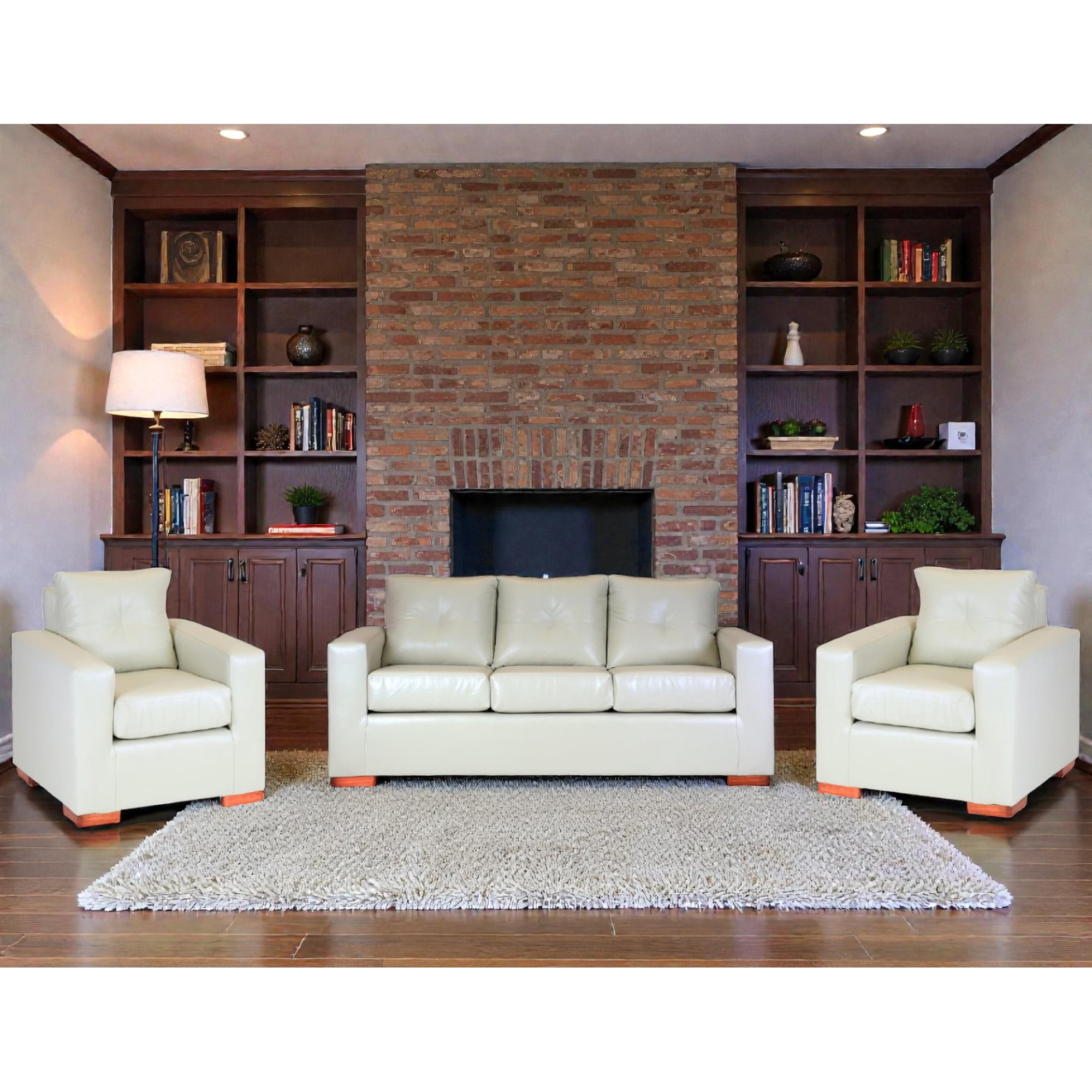 Muebles Altiro - Sofá Israel 311 - Cuero Sintético Pu Beige