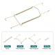 thumbnail image 3 of Uxcell 4 Pcs Colgador de Placas 8 x 2.8 pulgadas Tipo U Zincado Colgadores de Placas Invisibles de Pared Oro, 3 of 6