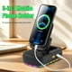 thumbnail image 2 of Soporte 3 en 1 para teléfono móvil Altavoz Power Bank con luz intermitente inteligente Soporte multifuncional de sobremesa para teléfono-Blanco, 2 of 7